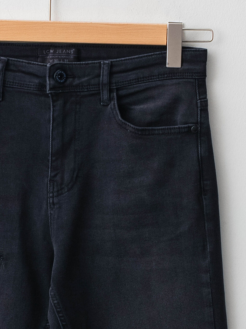 Siyah 730 Havuç Kalıp Erkek Jean Pantolon-7