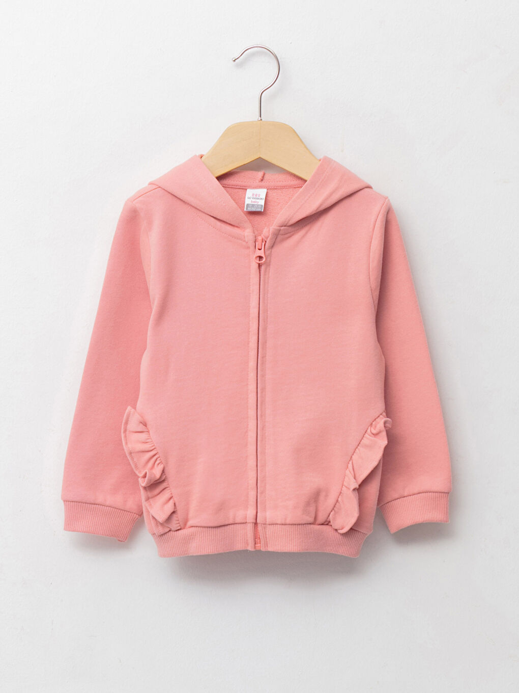 Толстовка на молнии с капюшоном и длинным рукавом для малышек девочек