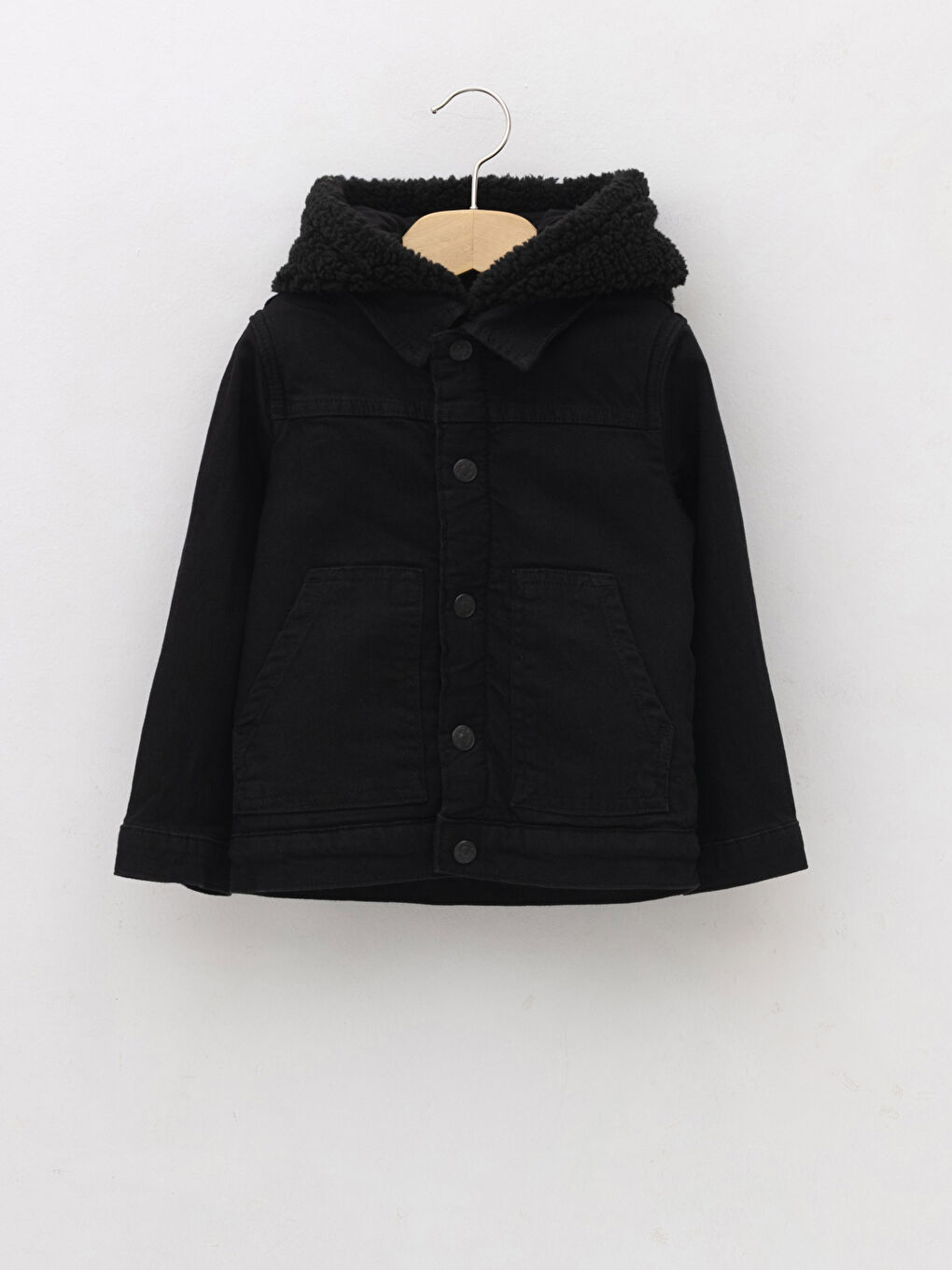 LCW baby Veste En Jean Basique À Capuche Et Manches Longues Pour Bébé Garçon -W16117Z1-326
