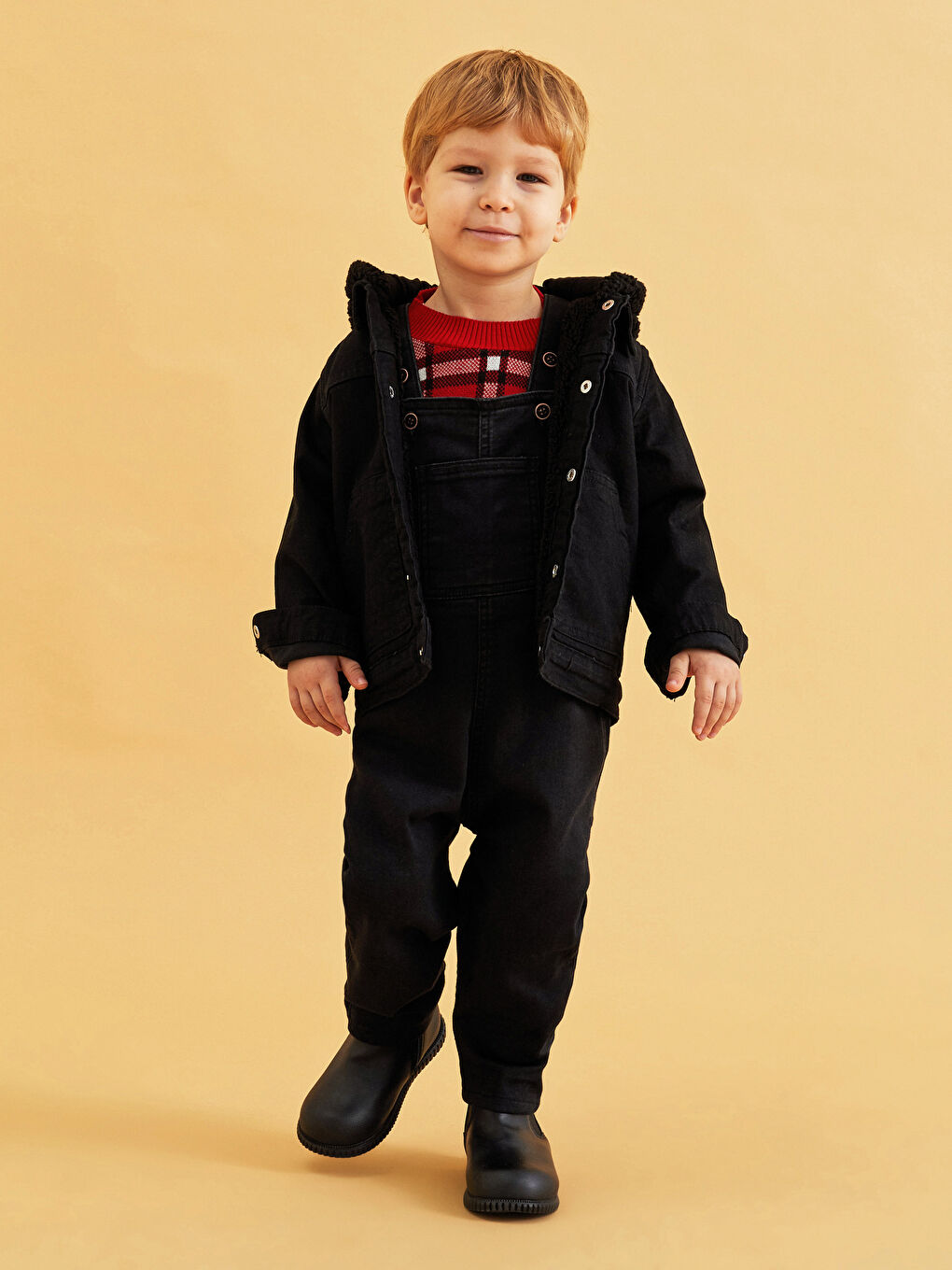 LCW baby Veste En Jean Basique À Capuche Et Manches Longues Pour Bébé Garçon -W16117Z1-326