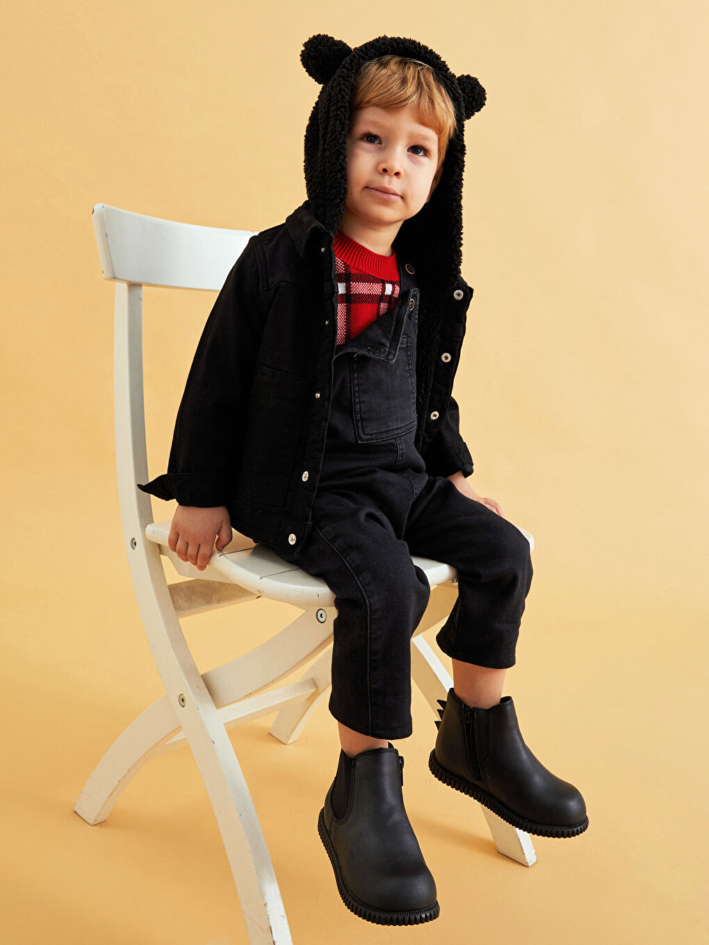 LCW baby Veste En Jean Basique À Capuche Et Manches Longues Pour Bébé Garçon -W16117Z1-326