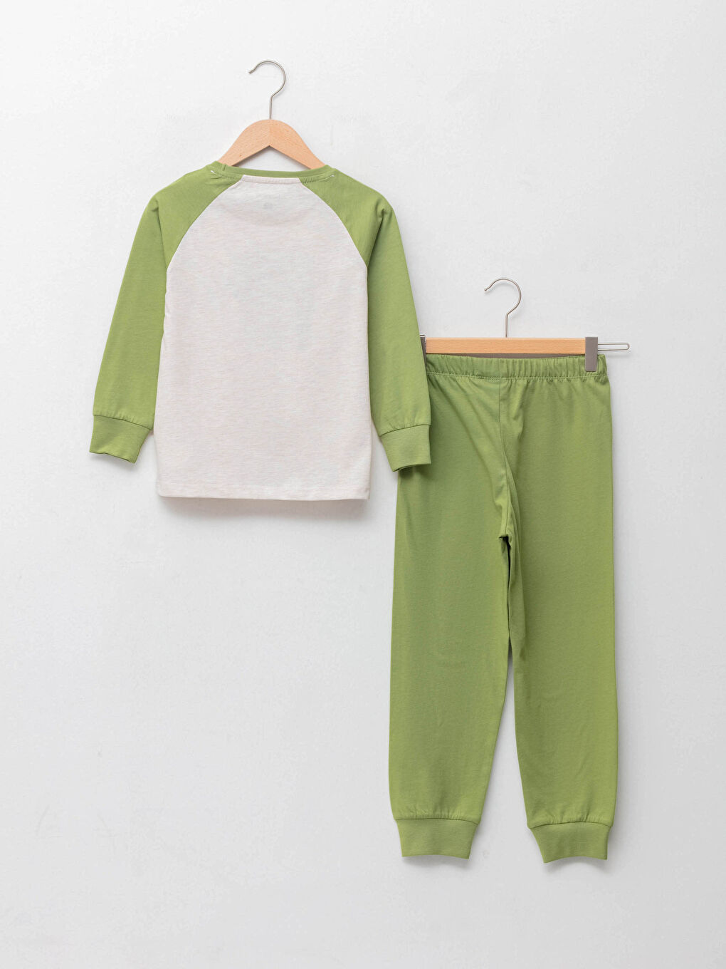 Crew Neck Printed Long Sleeve Boys' Pyjama Set-1
