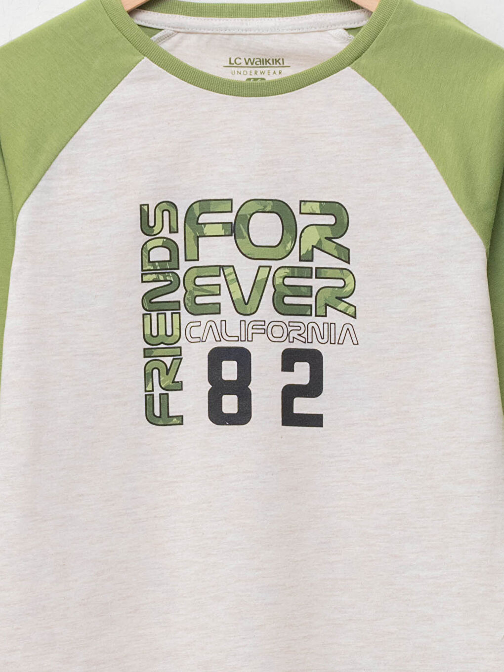 Crew Neck Printed Long Sleeve Boys' Pyjama Set-2
