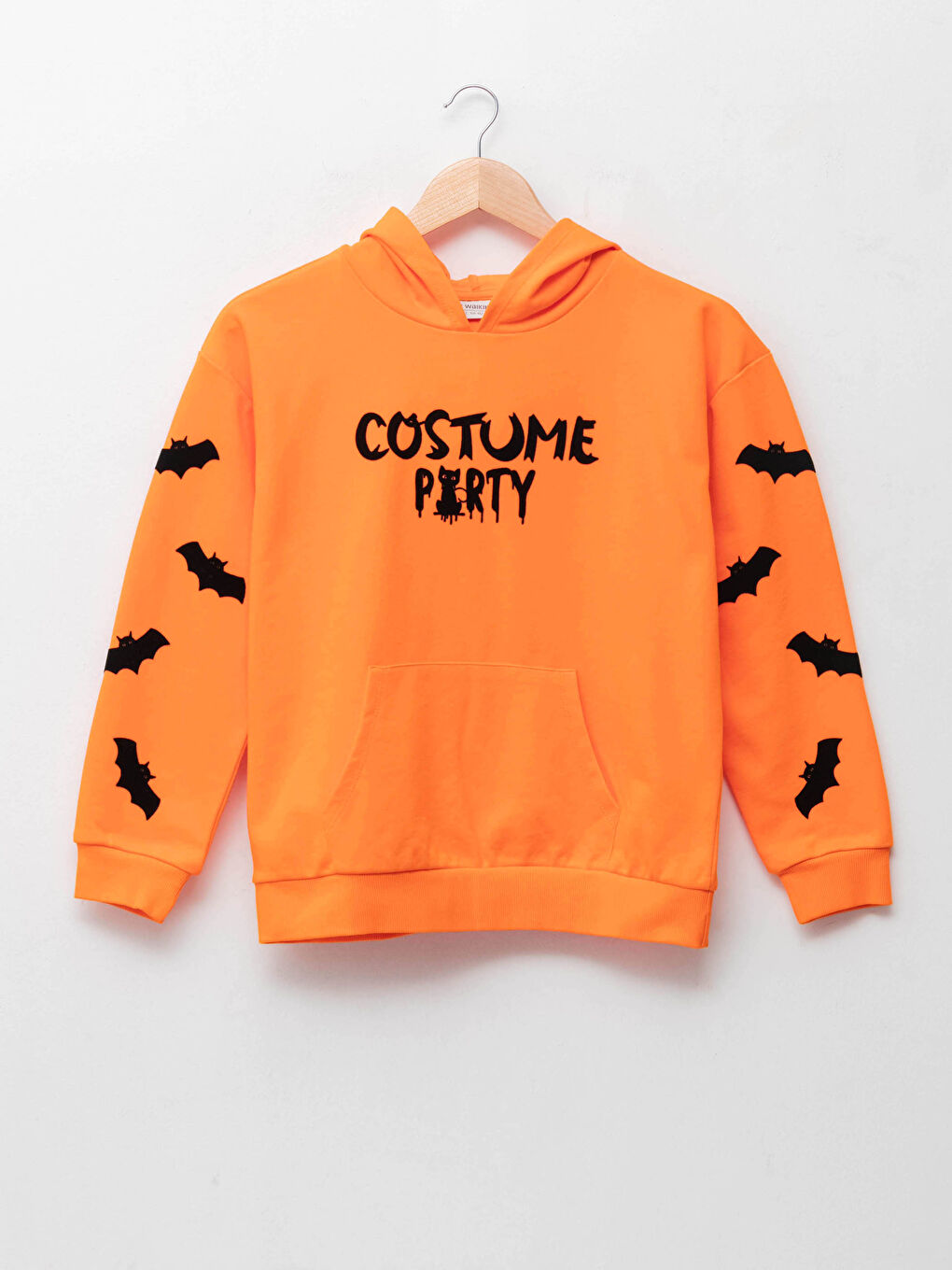 LCW Kids Hooded Printed Long Sleeve Girls' Sweatshirt -W16702Z4-GMX