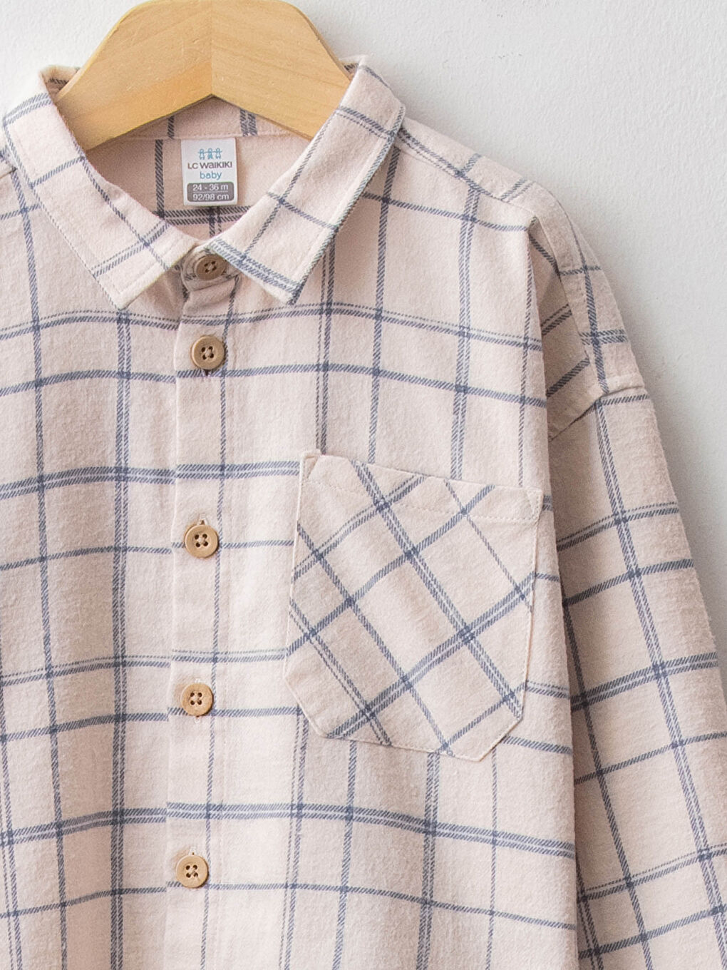 Chemise à Carreaux en Coton à Manches Longues pour Bébé Garçon-2