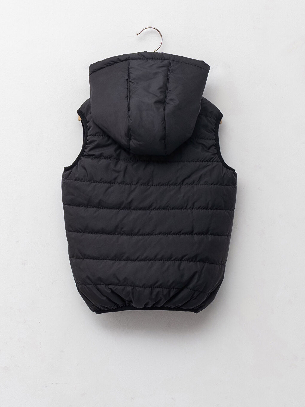 Doudoune Sans Manches Bébé Garçon Basique Zippée À Capuche-1