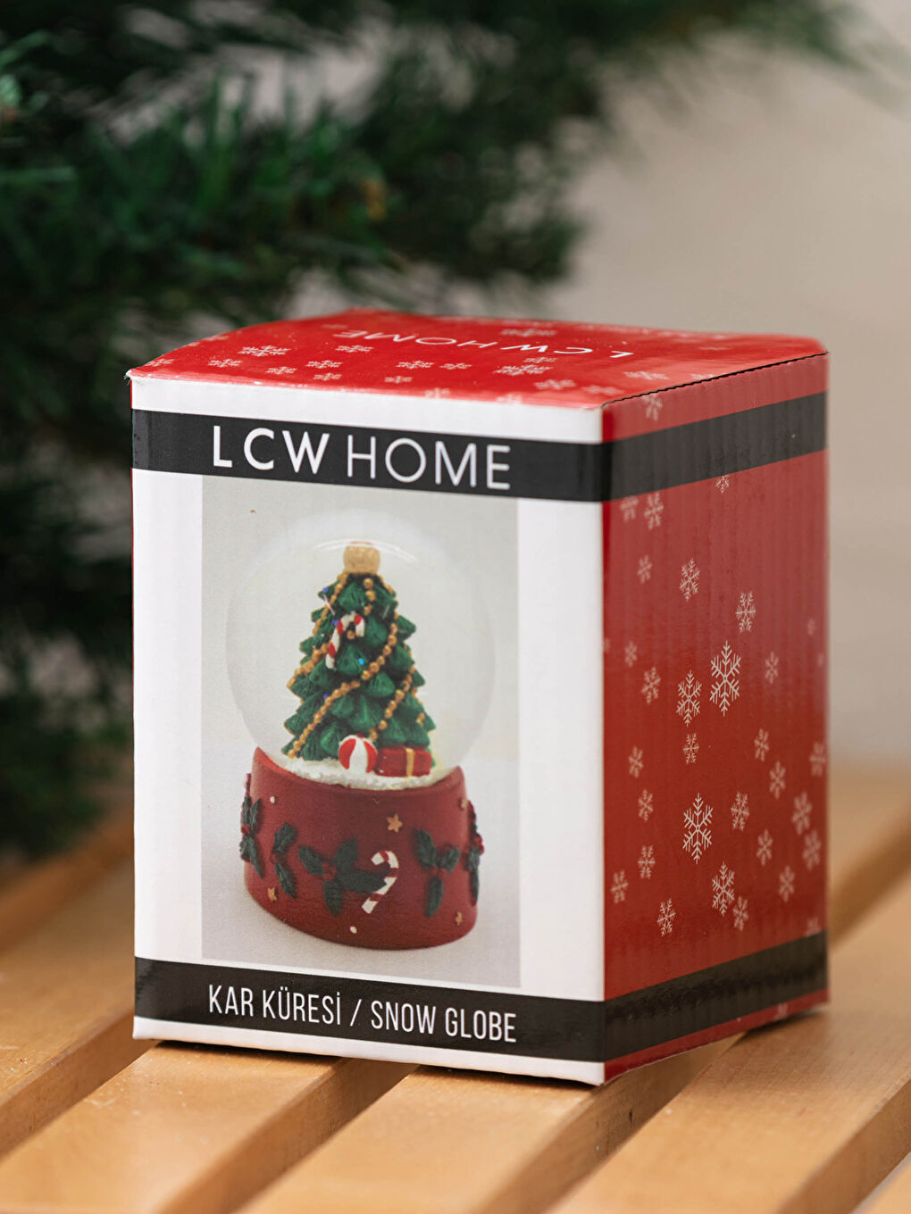 LCW HOME Christmas Themed Patterned Decorative Snow Globe 4x4x6 Cm -W16941Z8-F9C
