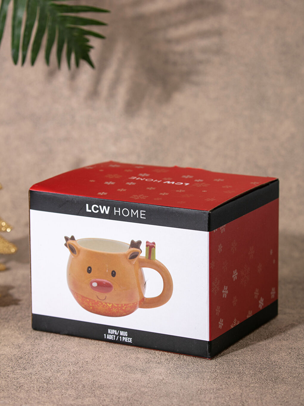 Christmas Themed Patterned Ceramic Mug Cup 14x11x8 Cm-3