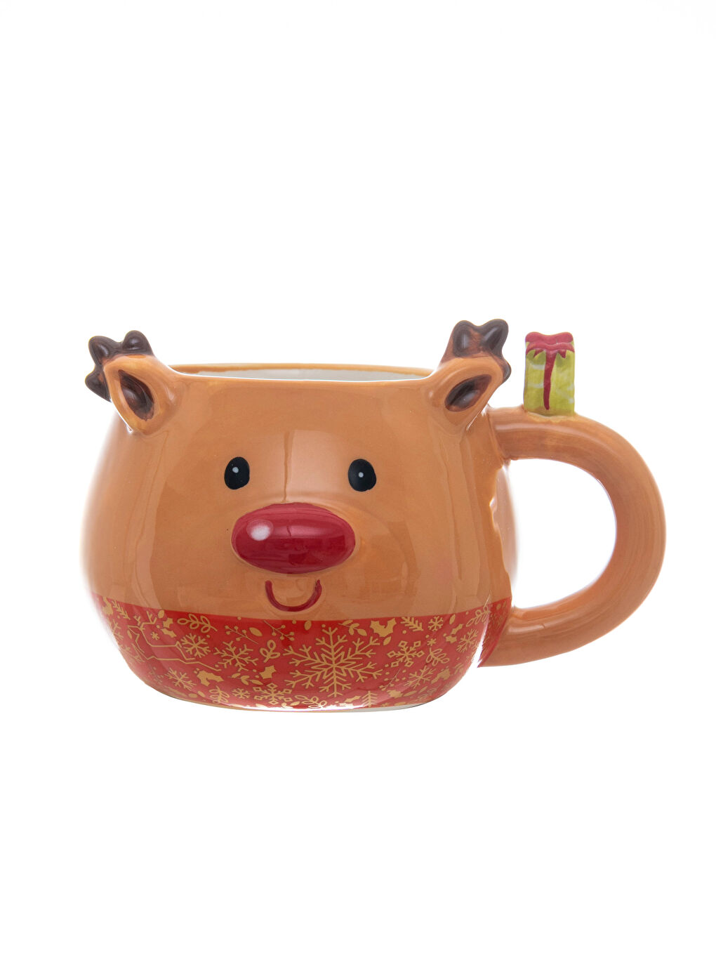 Christmas Themed Patterned Ceramic Mug Cup 14x11x8 Cm-4
