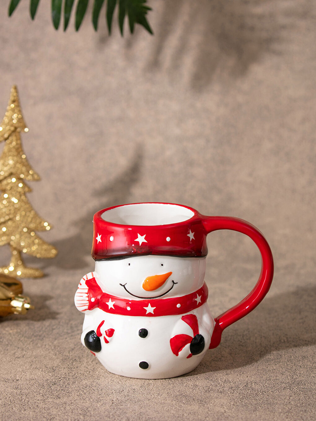 LCW HOME New Year Themed Patterned Ceramic Cup Bardak 13x8x10 Cm -W16949Z8-F9C