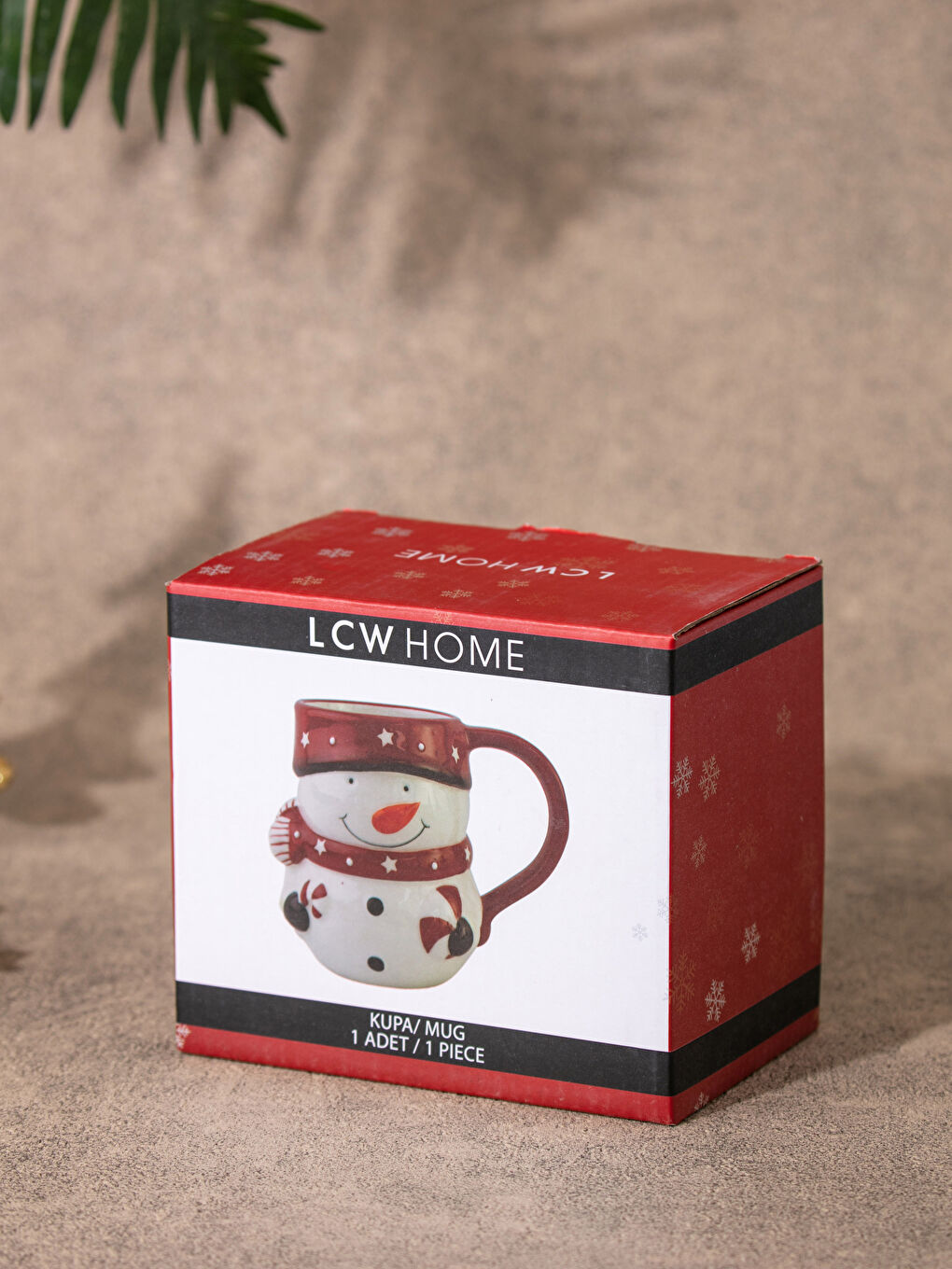 LCW HOME New Year Themed Patterned Ceramic Cup Bardak 13x8x10 Cm -W16949Z8-F9C