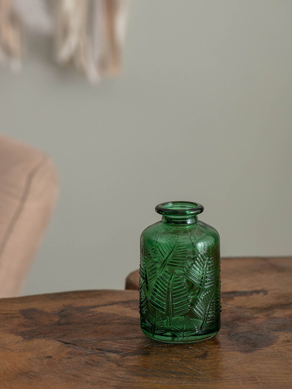 Yeşil Dekoratif Cam Vazo-1