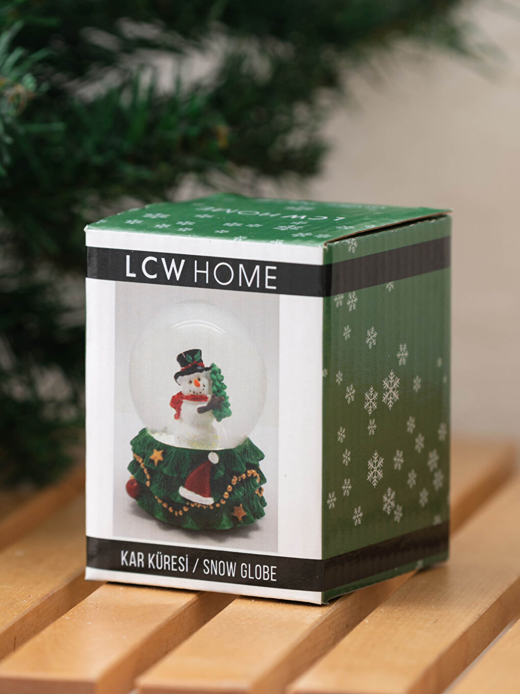 LCW HOME Χριστουγεννιάτικη Θεματική Εκτυπωμένη Διακοσμητική Χιονόμπαλα 9x6x8 Cm -W16976Z8-F9C