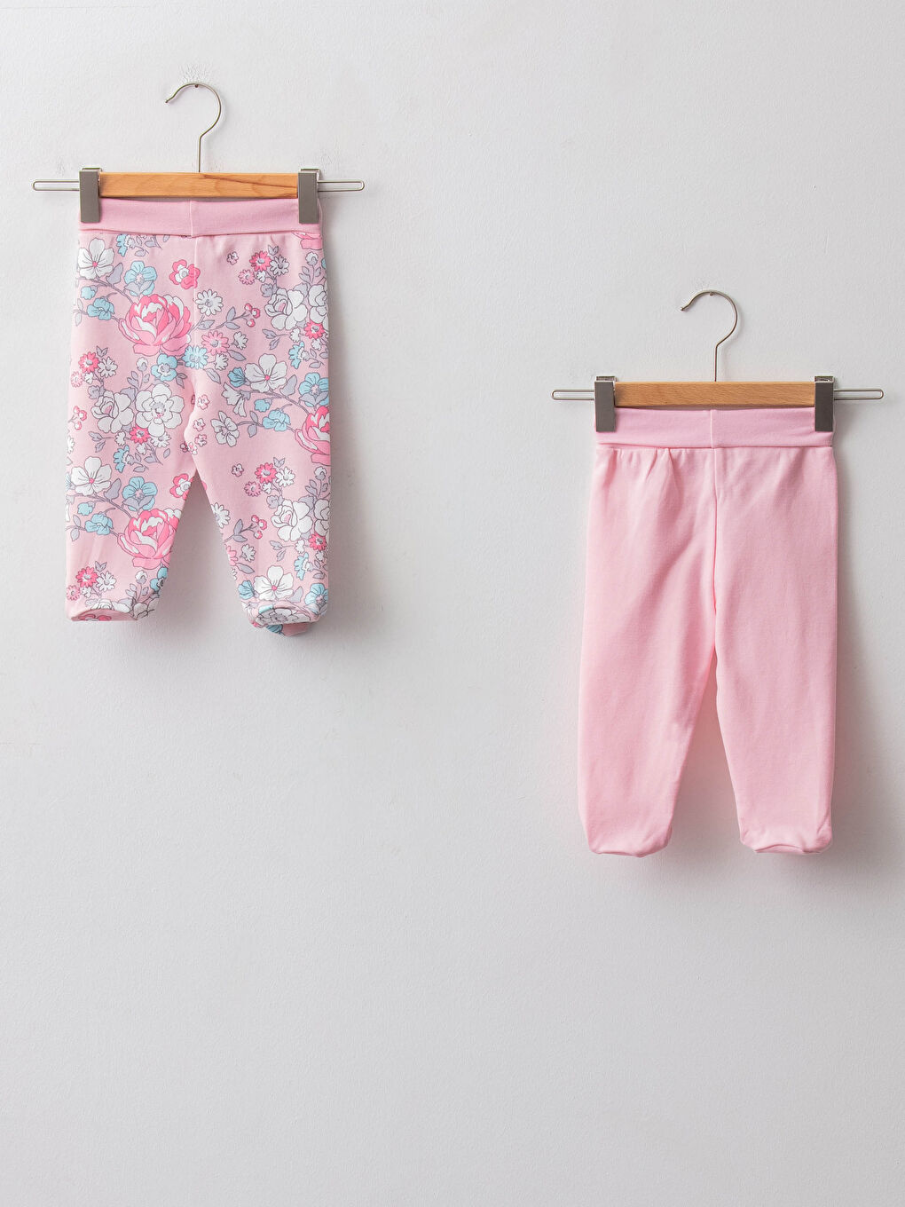 Pantalon Bébé Fille à Taille Élastique Lot de 2-1