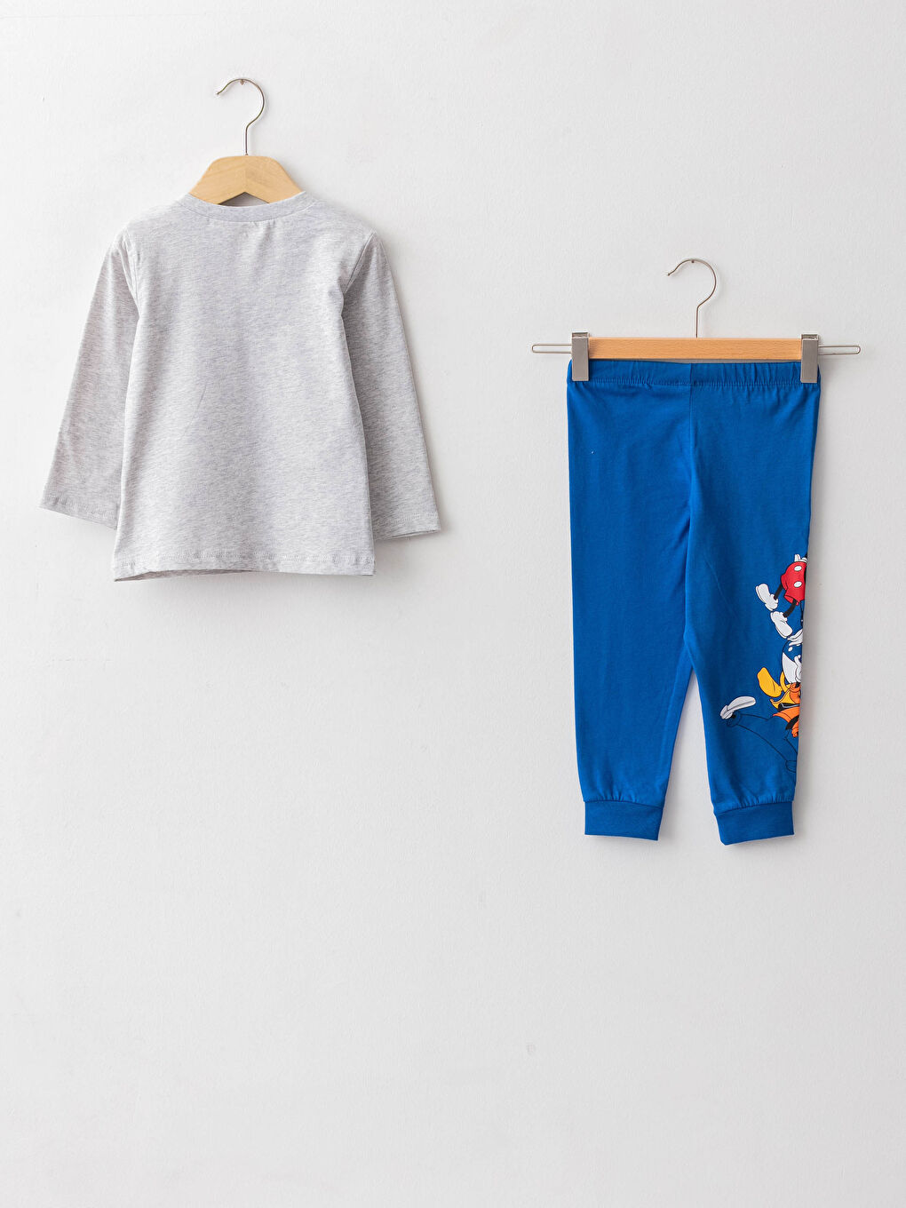 Ensemble de pyjama bébé garçon en coton imprimé Disney à manches longues col rond-1