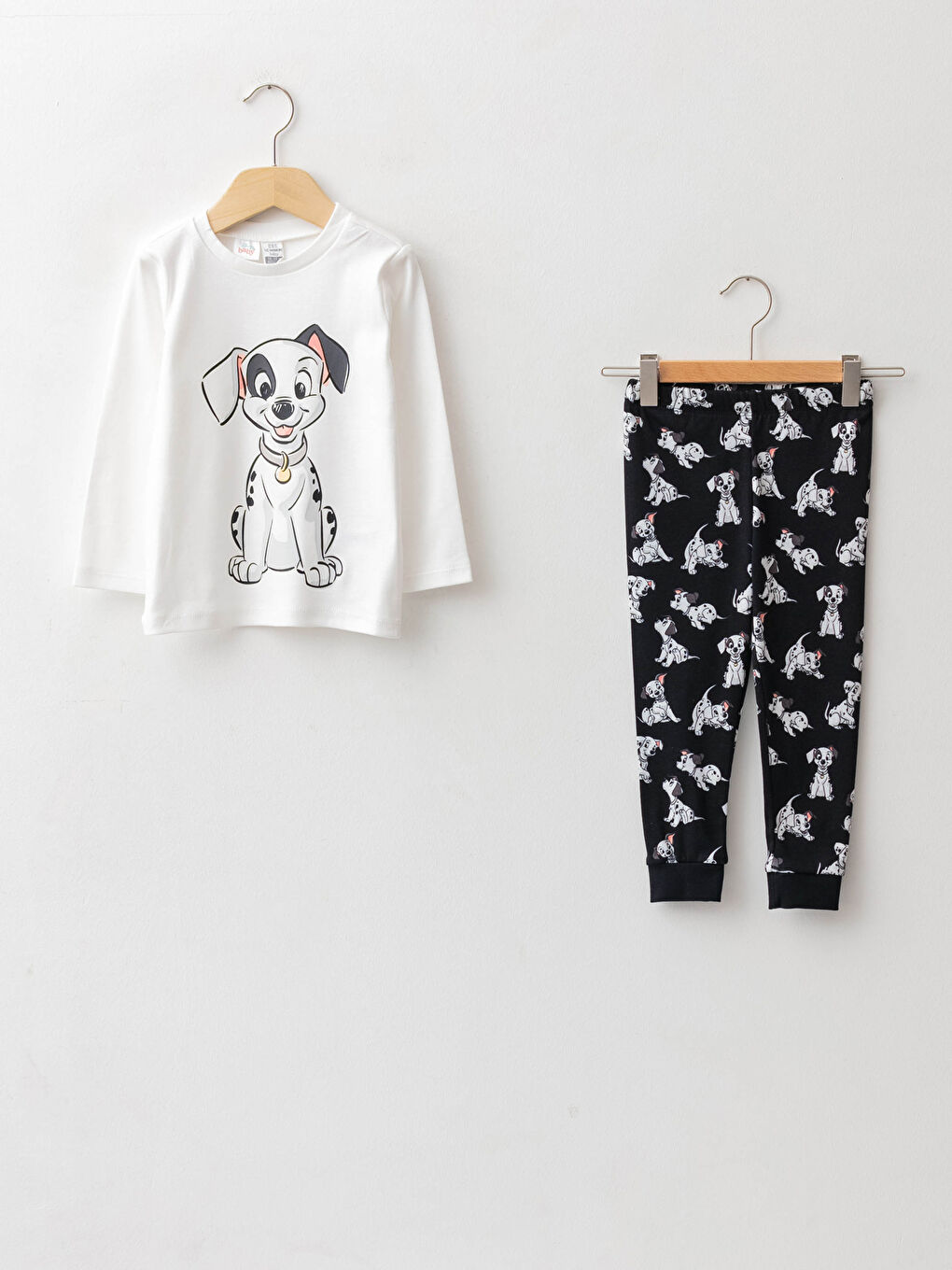 Crew Neck Long Sleeve 101 Dalmatians Printed Baby Boy Pajama Set