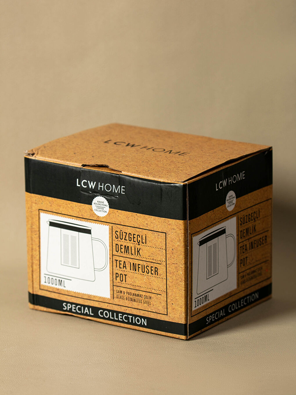 Glass Teapot with Lid 1 Lt-3