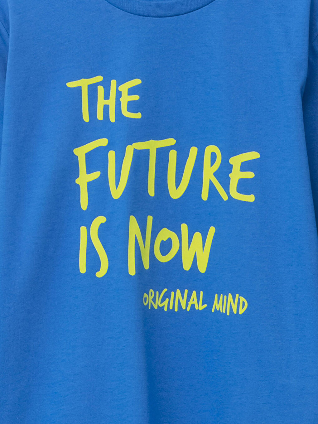 Mavi Bisiklet Yaka Baskılı Uzun Kollu Erkek Çocuk Tişört ve Eşofman Altı-2