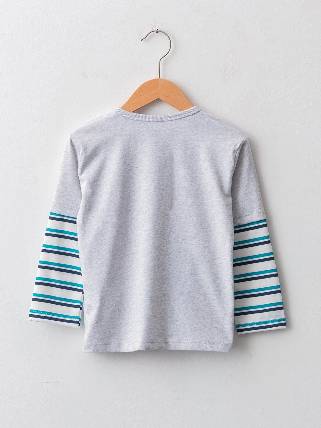 LCW baby Crew Neck Long Sleeve Printed Baby Boys' T-Shirt -W17348Z1-847