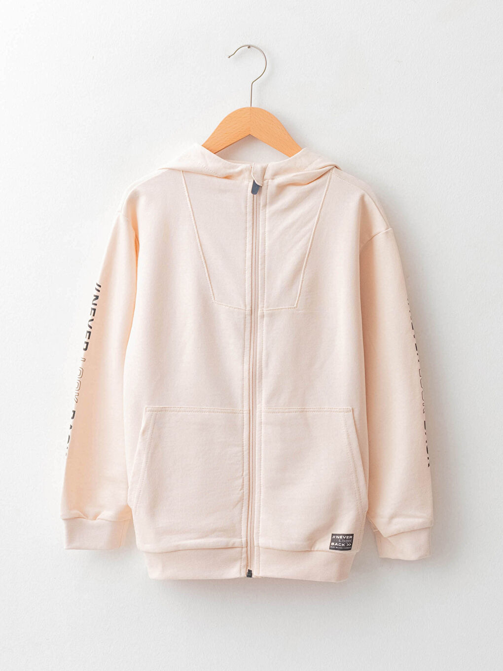 LCW Kids Kapüşonlu Baskılı Uzun Kollu Erkek Çocuk Fermuarlı Sweatshirt -W17351Z4-LXE