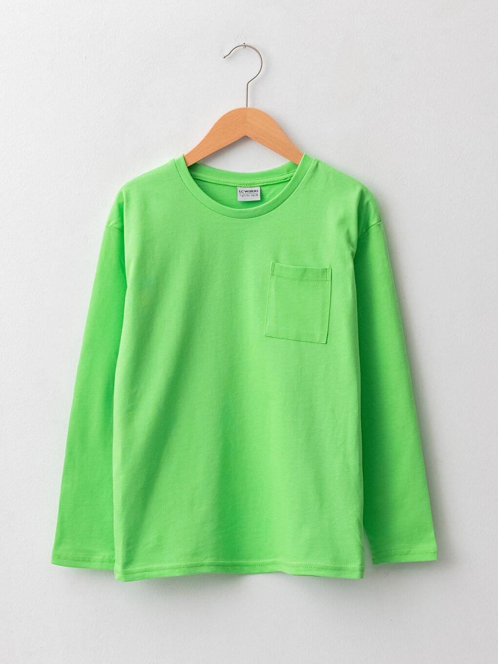 Crew Neck Basic Long Sleeve Boys' T-Shirt
