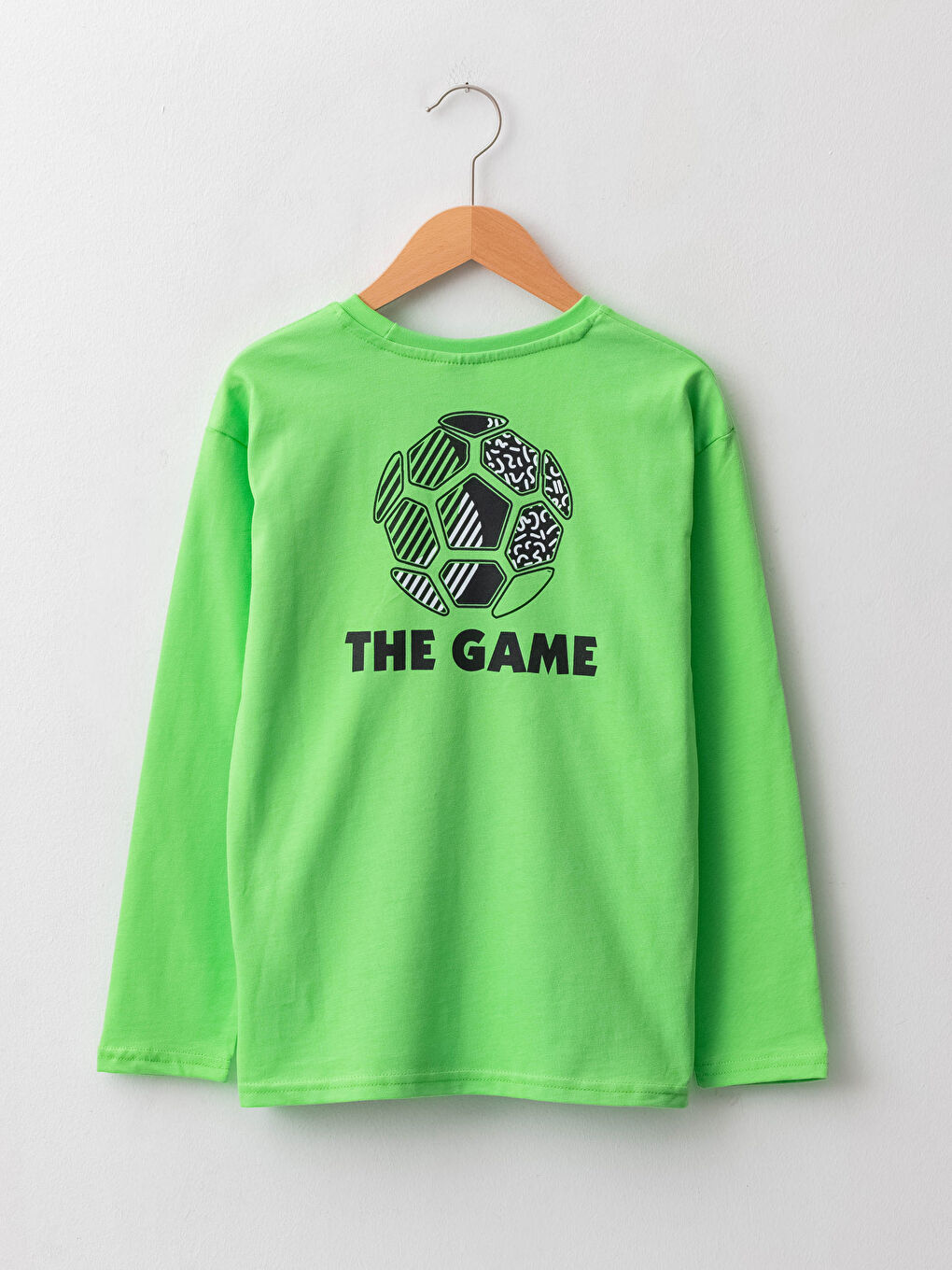 Crew Neck Basic Long Sleeve Boys' T-Shirt-1