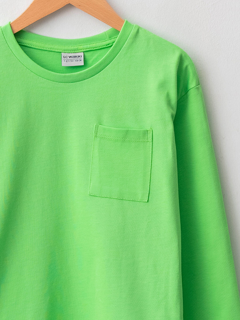 Crew Neck Basic Long Sleeve Boys' T-Shirt-2