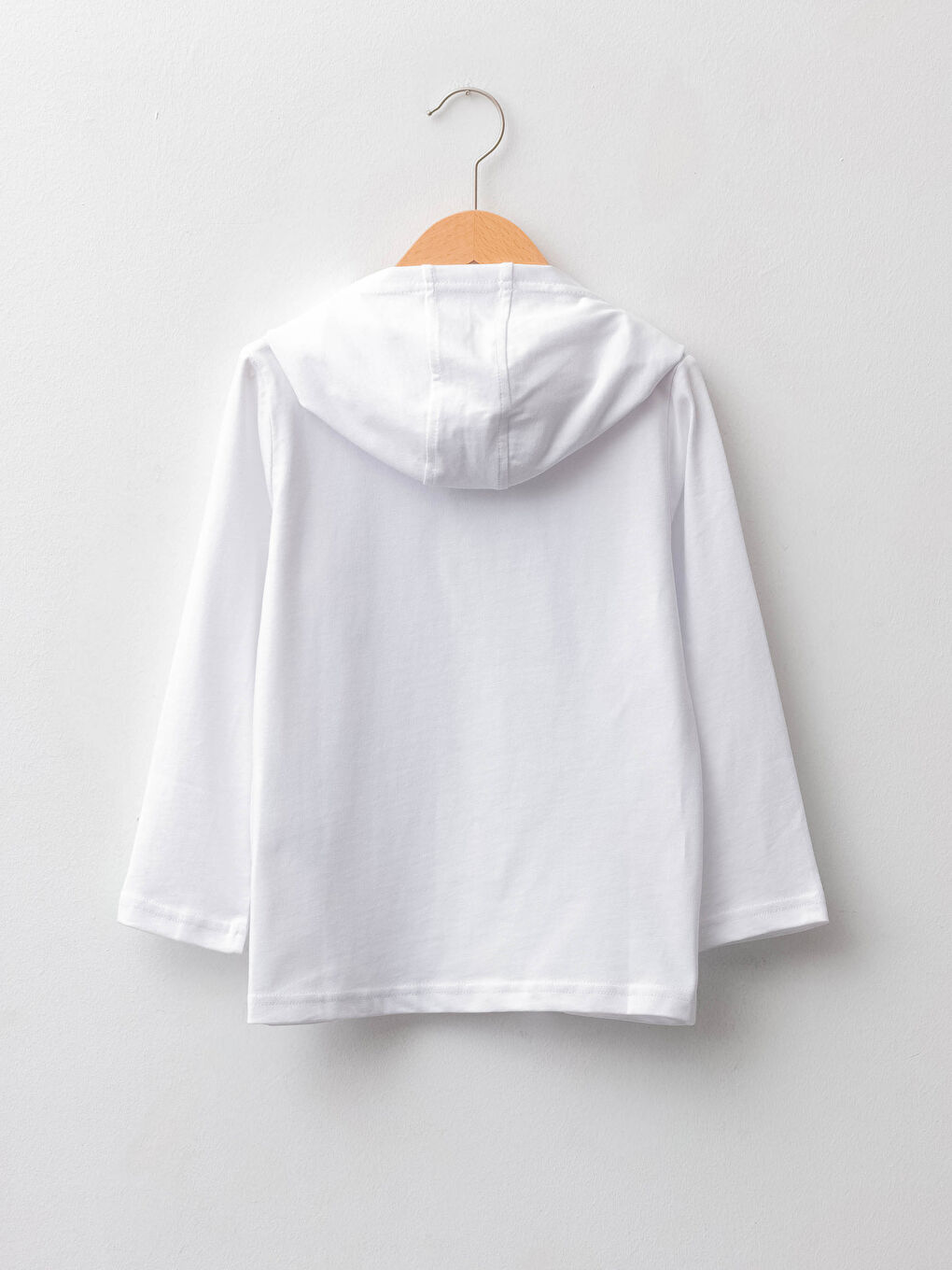 Hooded Printed Long Sleeve Boys' T-Shirt-1