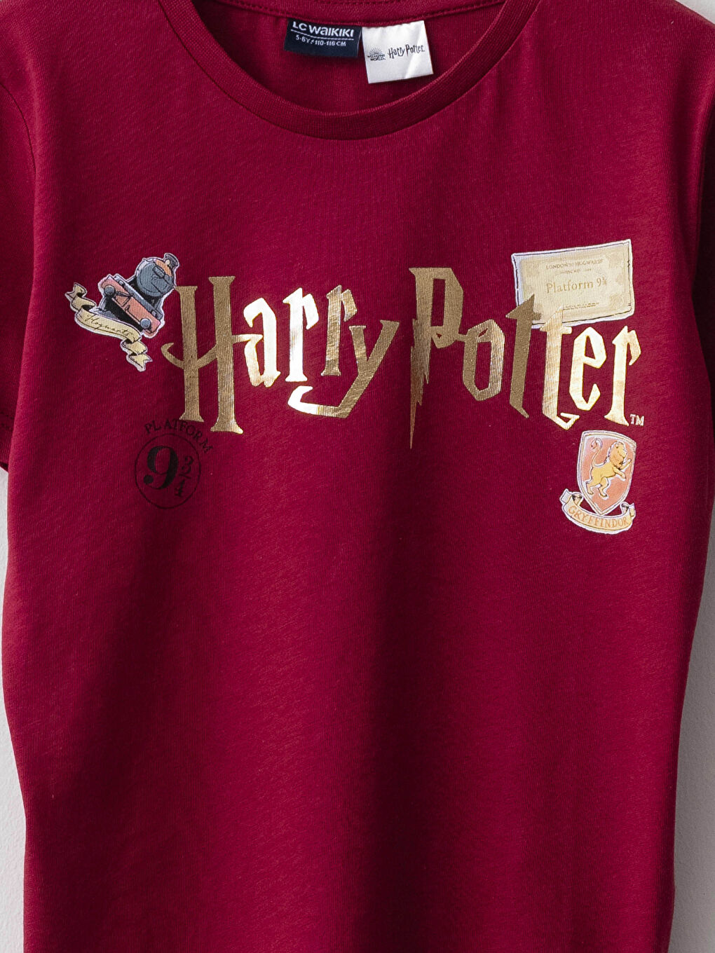 Crew Neck Harry Potter Printed Short Sleeve Boys' T-Shirt-2