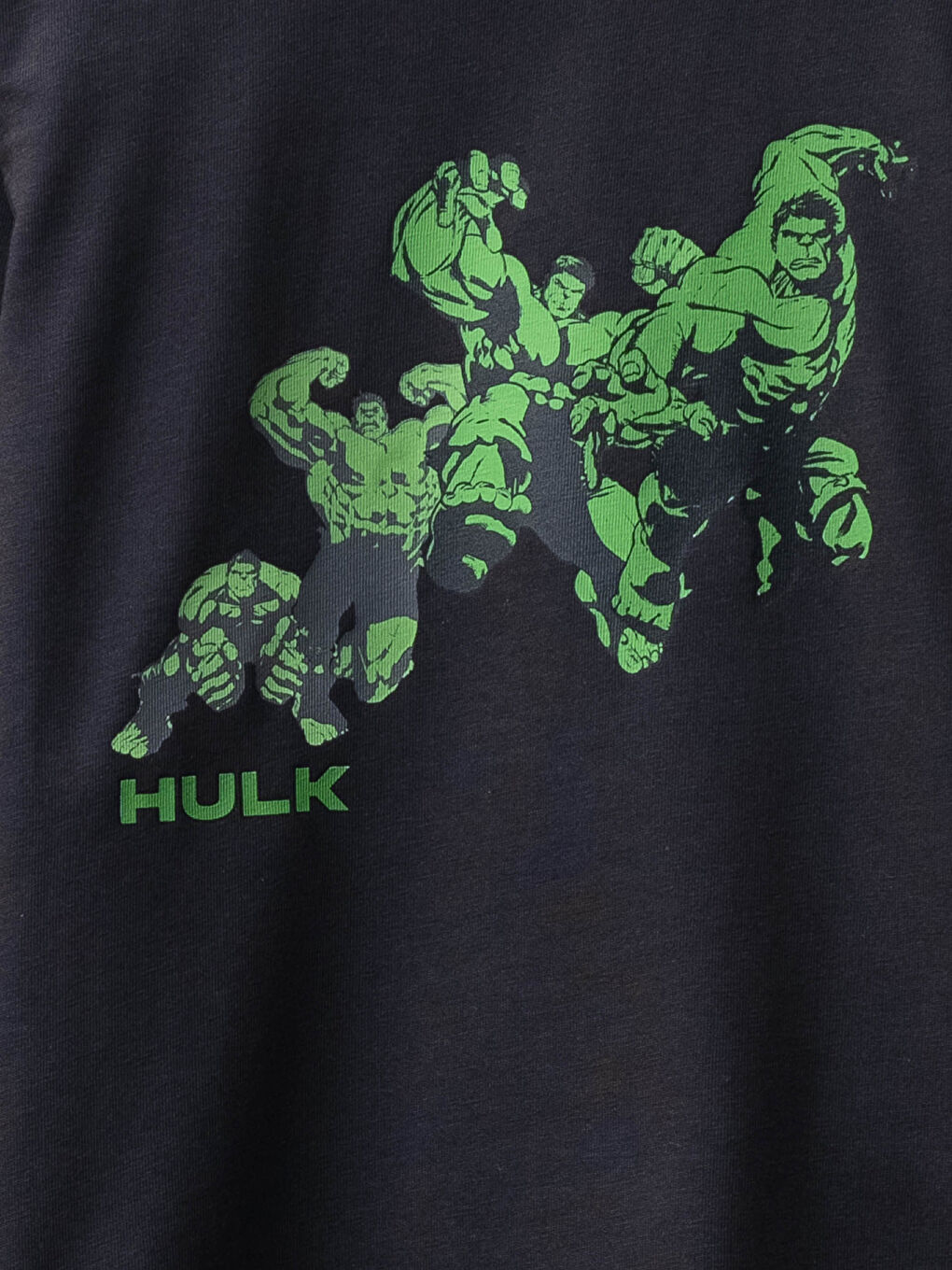 LCW Kids Crew Neck Hulk Printed Long Sleeve Boys' T-Shirt -W17525Z4-JTK