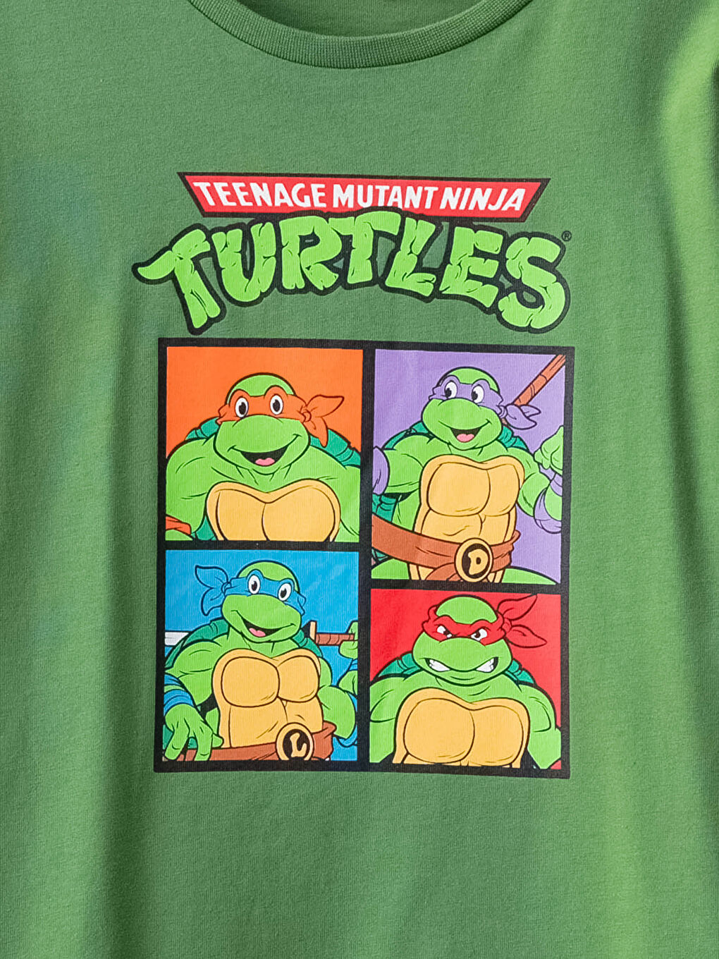 LCW Kids Crew Neck Ninja Turtles Printed Long Sleeve Boys T