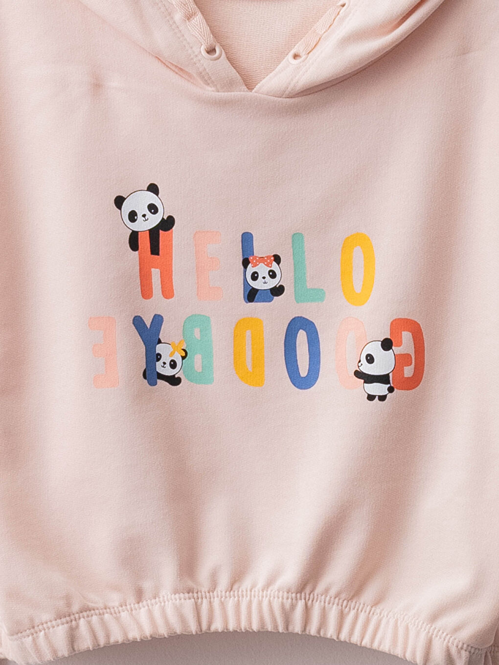 Hooded Printed Long Sleeve Girl Sweatshirt and Tights-2