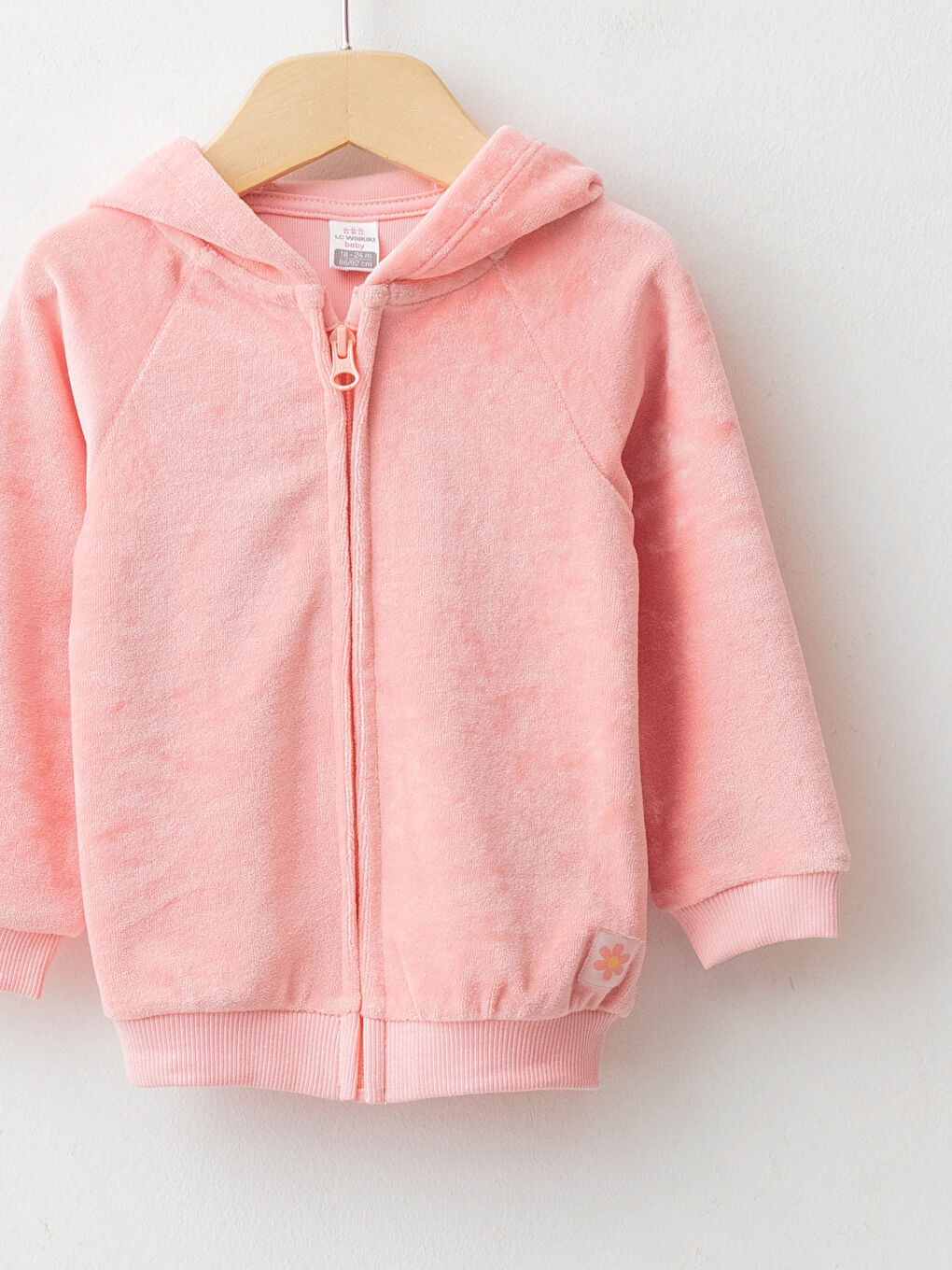 LCW baby Langarm-Sweatshirt mit Kapuze und Reißverschluss für Baby Mädchen -W17700Z1-FNA