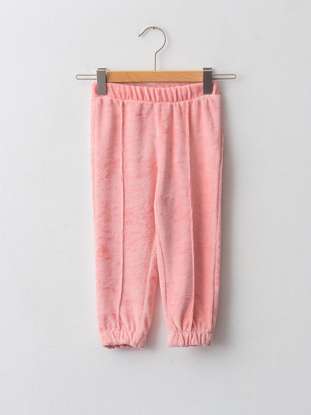Elastic Waist Velvet Baby Girl Jogger Tracksuit Bottom