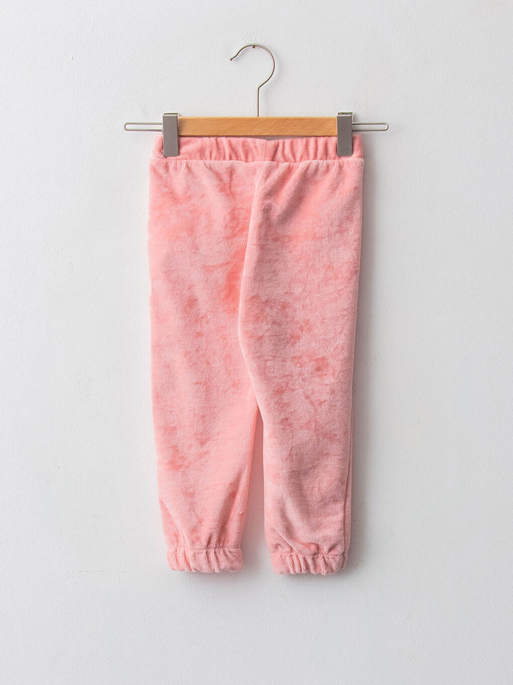 Elastic Waist Velvet Baby Girl Jogger Tracksuit Bottom-1
