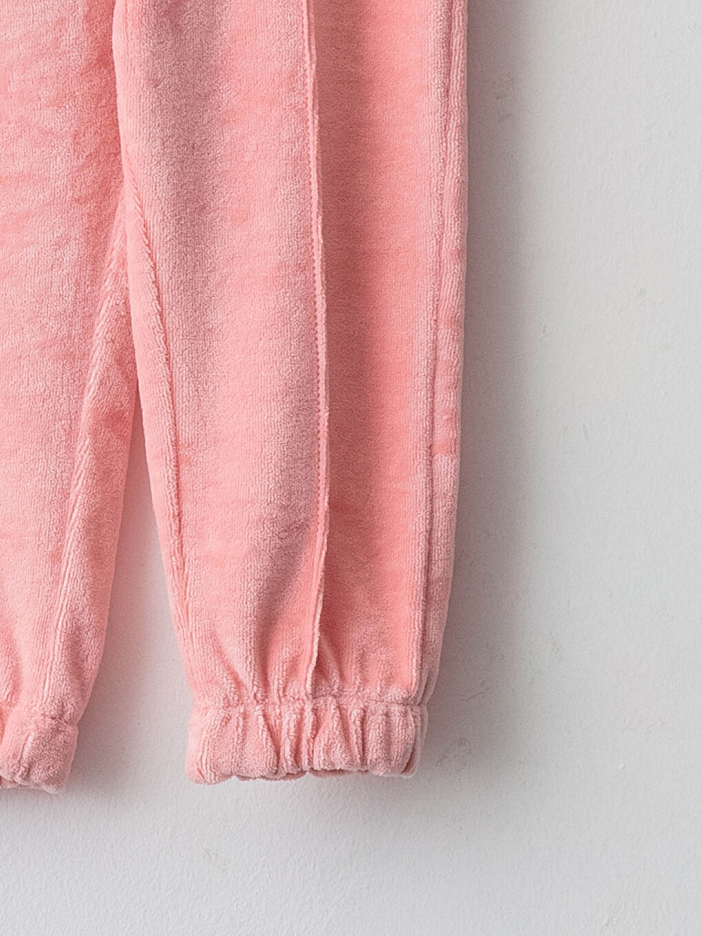 Elastic Waist Velvet Baby Girl Jogger Tracksuit Bottom-2