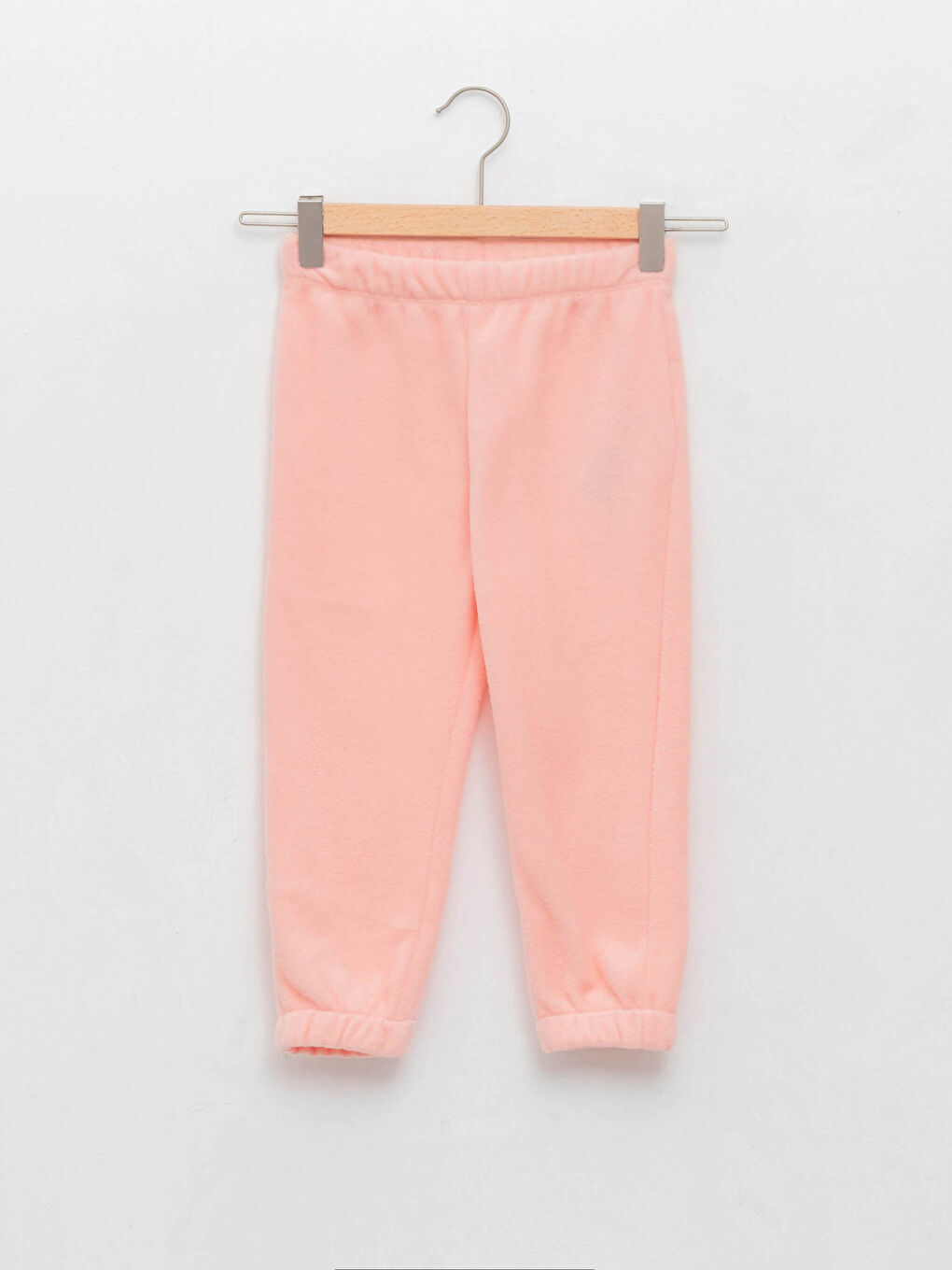 Basic Fleece Baby Girl Tracksuit Bottom With Elastic Waist