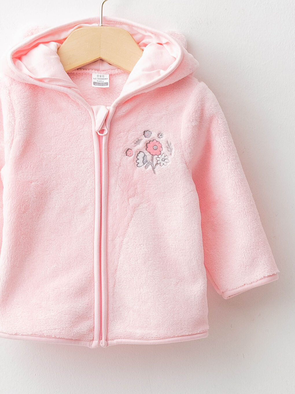 С капюшоном с длинным рукавом для малышки девочки на молнии толстовка и брюки комплект из 2 упаковок-2