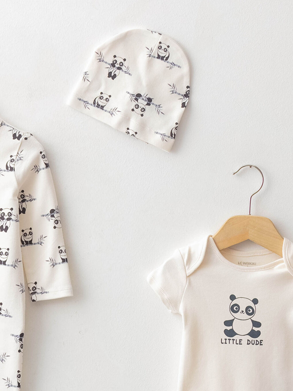 LCW baby Baskılı Pamuklu Erkek Bebek Hastane Çıkış Seti -W18075Z1-FDL