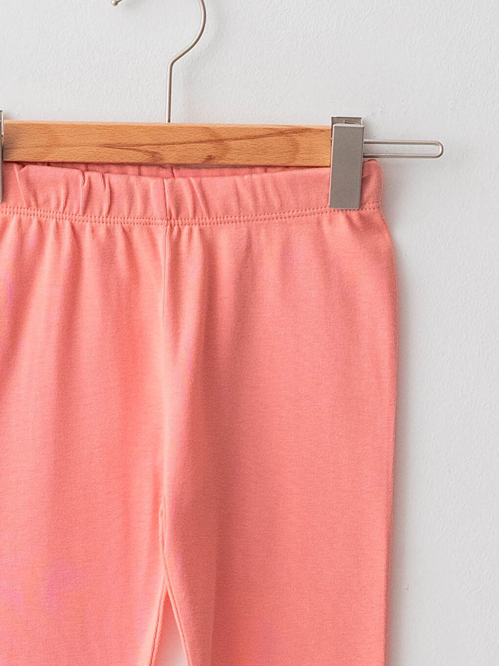 Crew Neck Long Sleeve Basic Cotton Baby Girl Pajamas Set-2