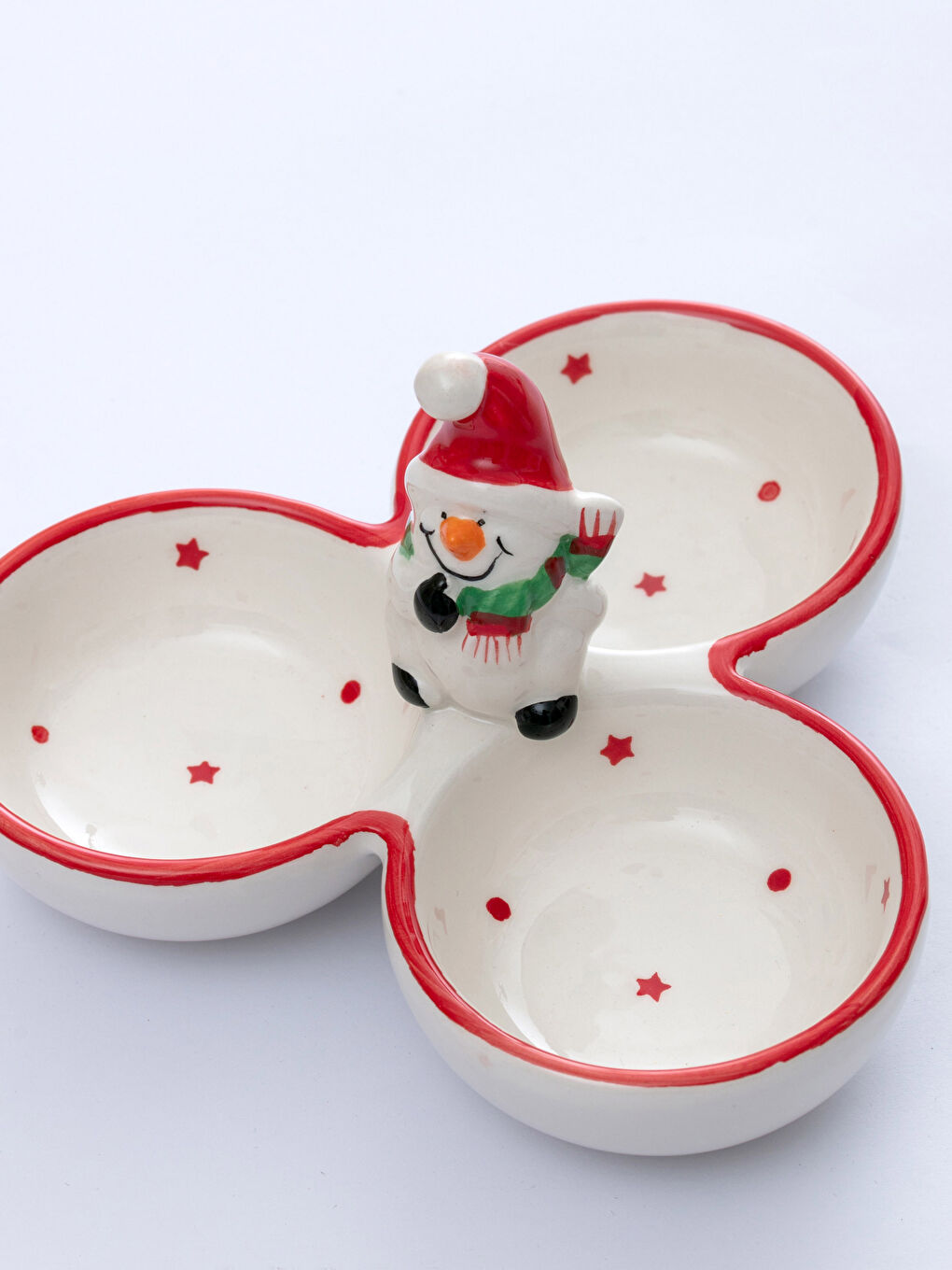 Weihnachtlich Gemusterter Keramischer Keksbehälter 15x15x9 Cm-4