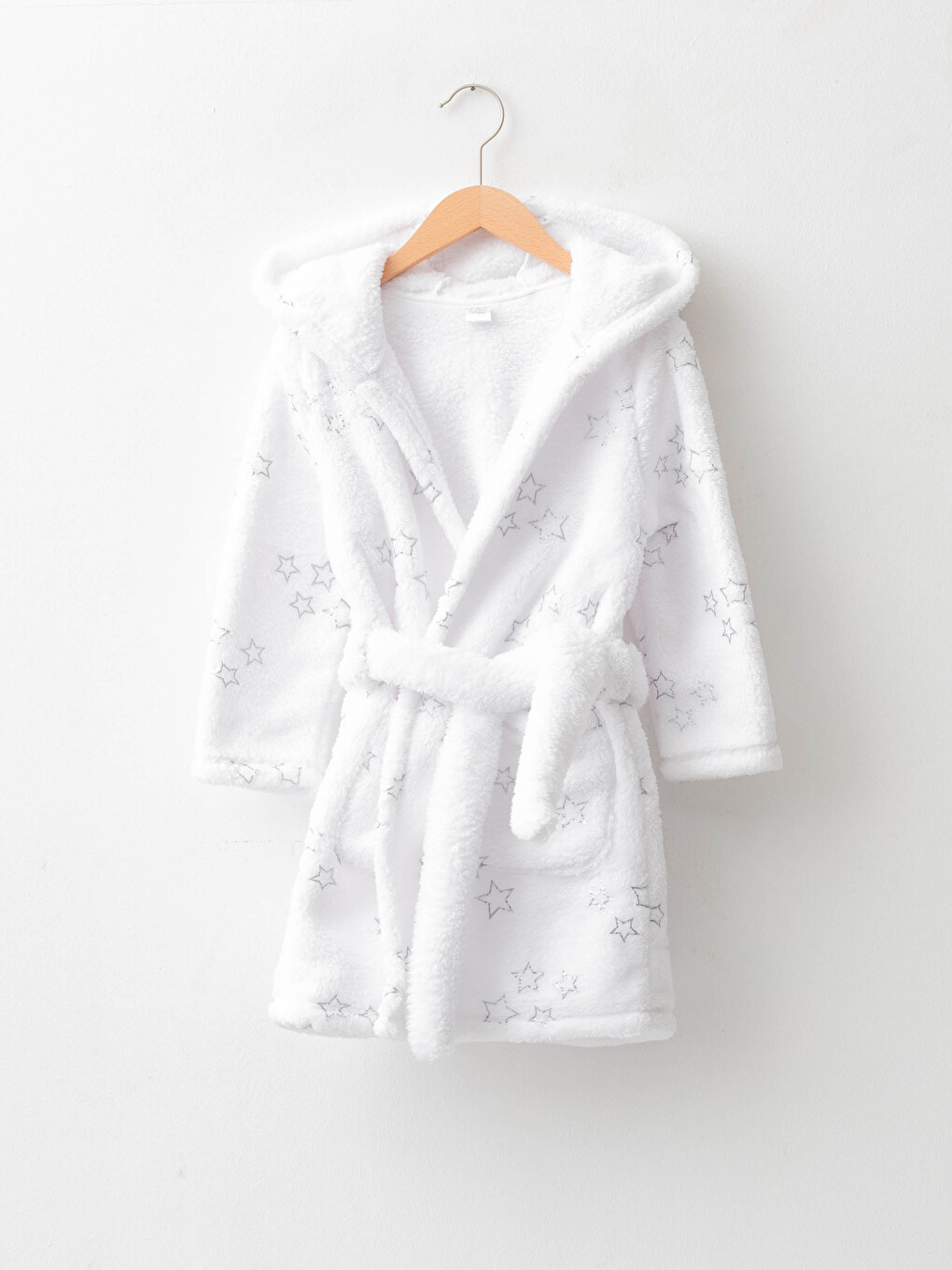 LCW Kids Hooded Patterned Long Sleeve Plush Girls' Dressing Gown -  W18261Z4-LU8 - LC Waikiki