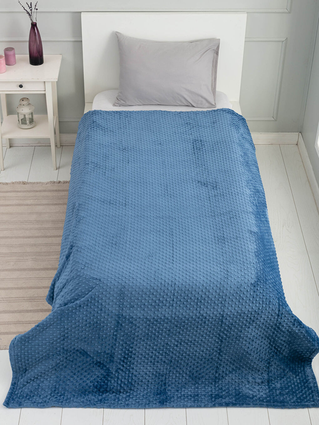 LCW HOME Einzelne Knospe Gemusterte Wellsoft Decke 150x220 Cm -W18309Z8-H8X