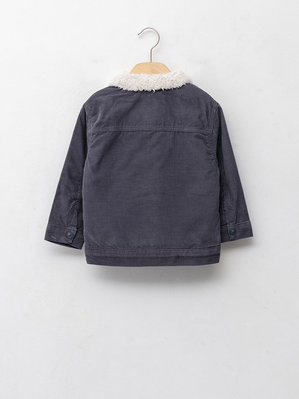 Long Sleeve Basic Velvet Baby Boy Jacket-1