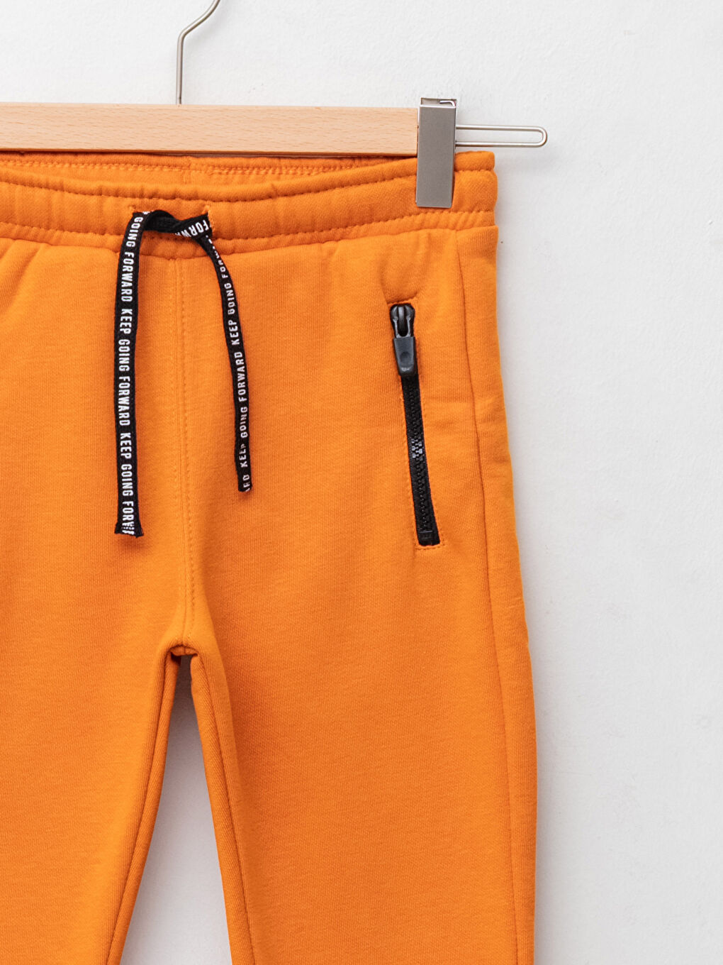 Turuncu Beli Lastikli Basic Erkek Çocuk Jogger Eşofman Altı-2