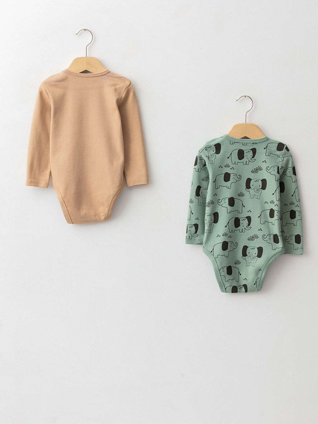 Боди с круглым вырезом, длинным рукавом, с принтом, хлопковое, для мальчика, с заклепками, 2 упаковки-1