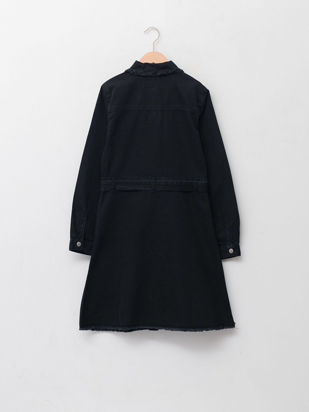 LCW Kids Kragenhals Schlicht Langarm Mädchen Jeanskleid -W18522Z4-326