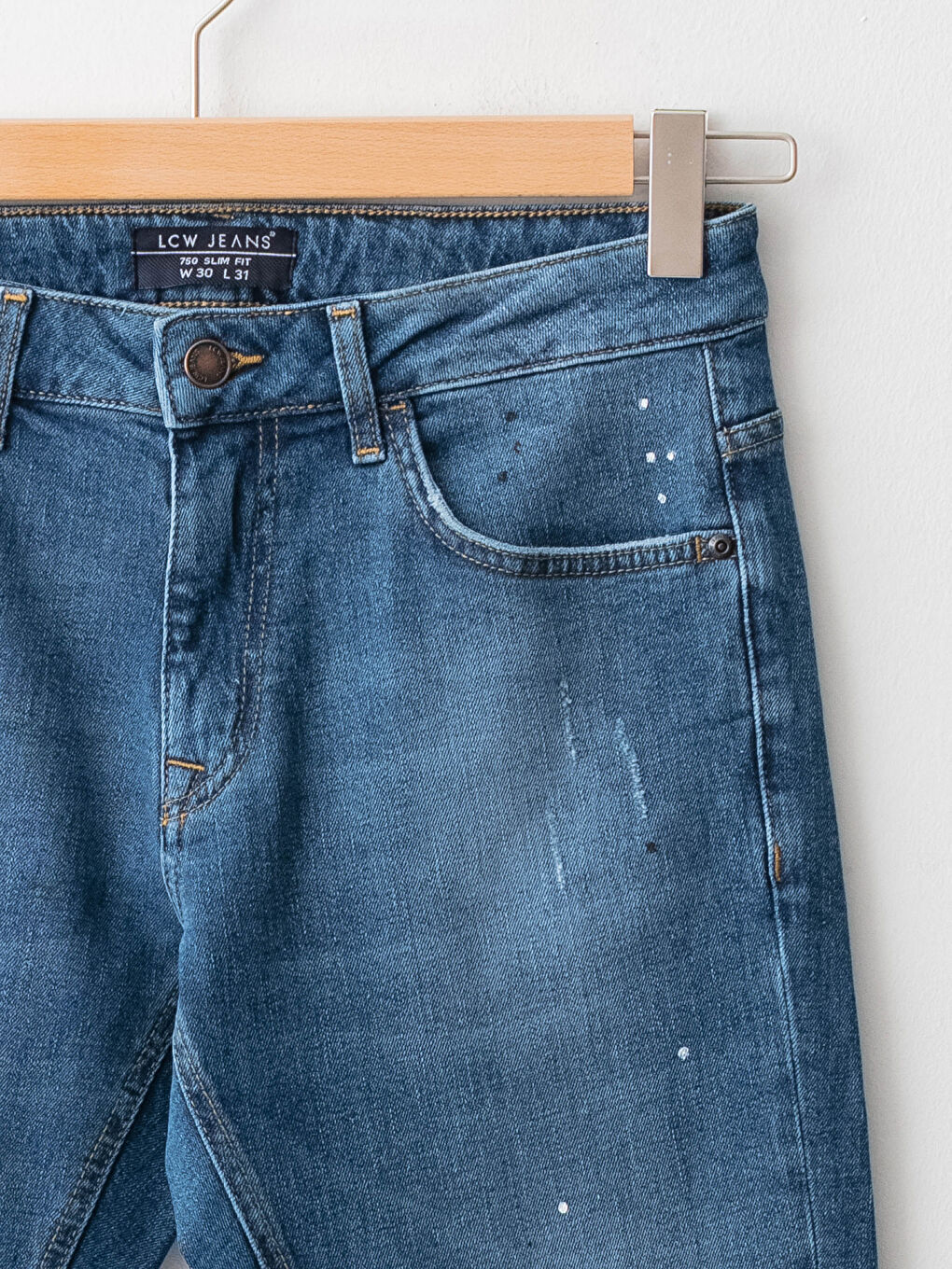 750 Slim Fit Muške Farmerke-8