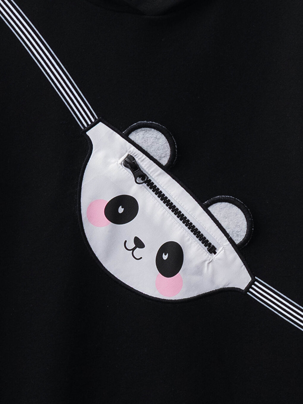 فستان للبنات مطبوع بكم طويل مزود بغطاء رأس-2