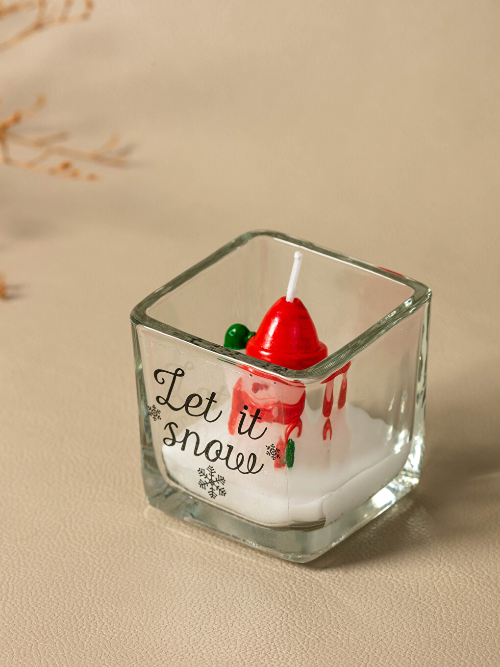 New Year Themed Slogan Printed Decorative Candle 5 Cm-2